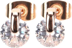 1 Pair Unique Women's Earrings Minimalist Zircon Studs Fashion Ear Piercing Jewelry