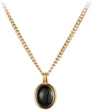 18K Gold Plated Gemstone Women Pendant Necklace Dainty Link Chain Necklaces for Women Ruby Amber Gemstone Pendants