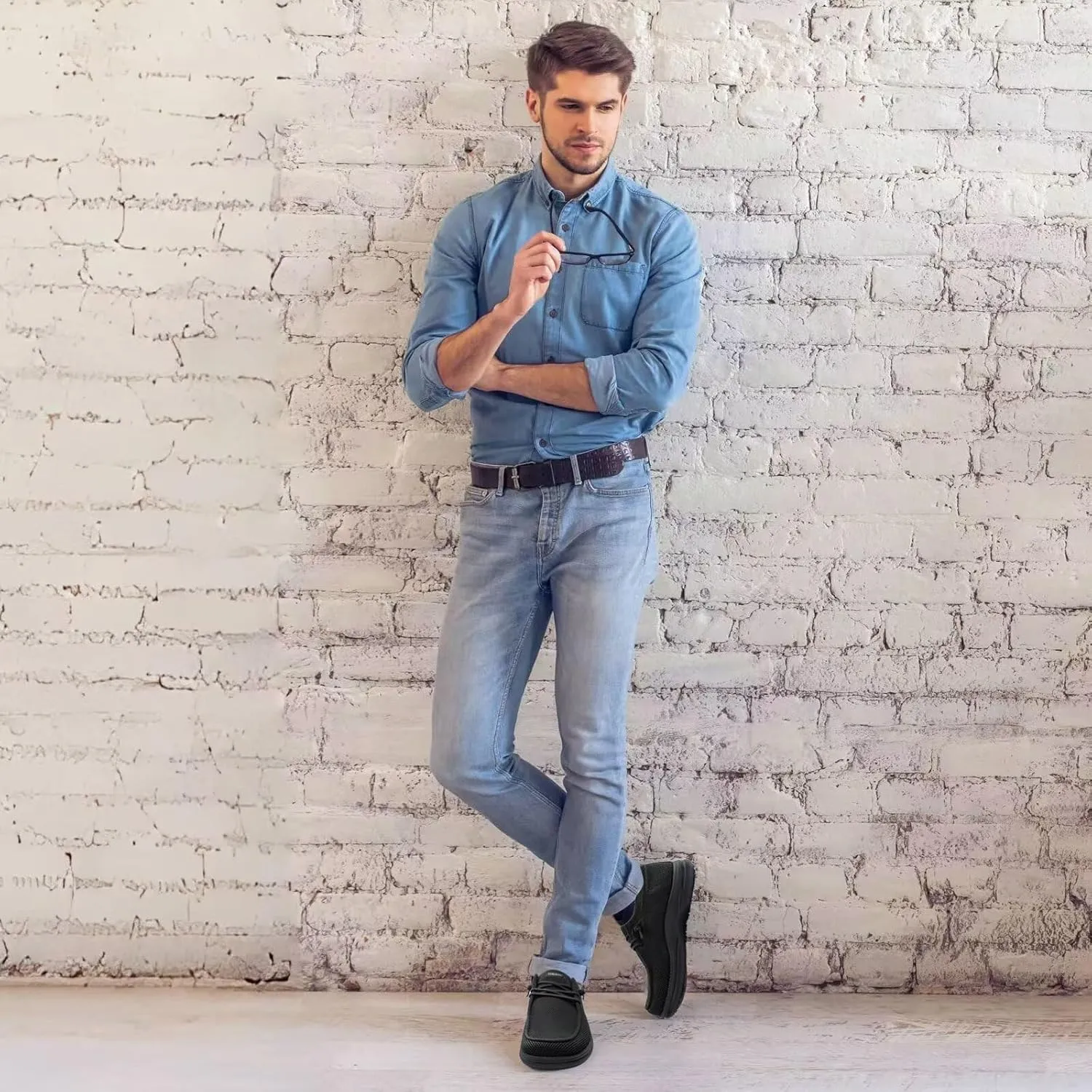 1TAZERO Wide-Shoes for Men - Toe-Box Walking Shoes with Arch Support
