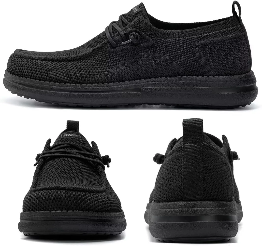 1TAZERO Wide-Shoes for Men - Toe-Box Walking Shoes with Arch Support