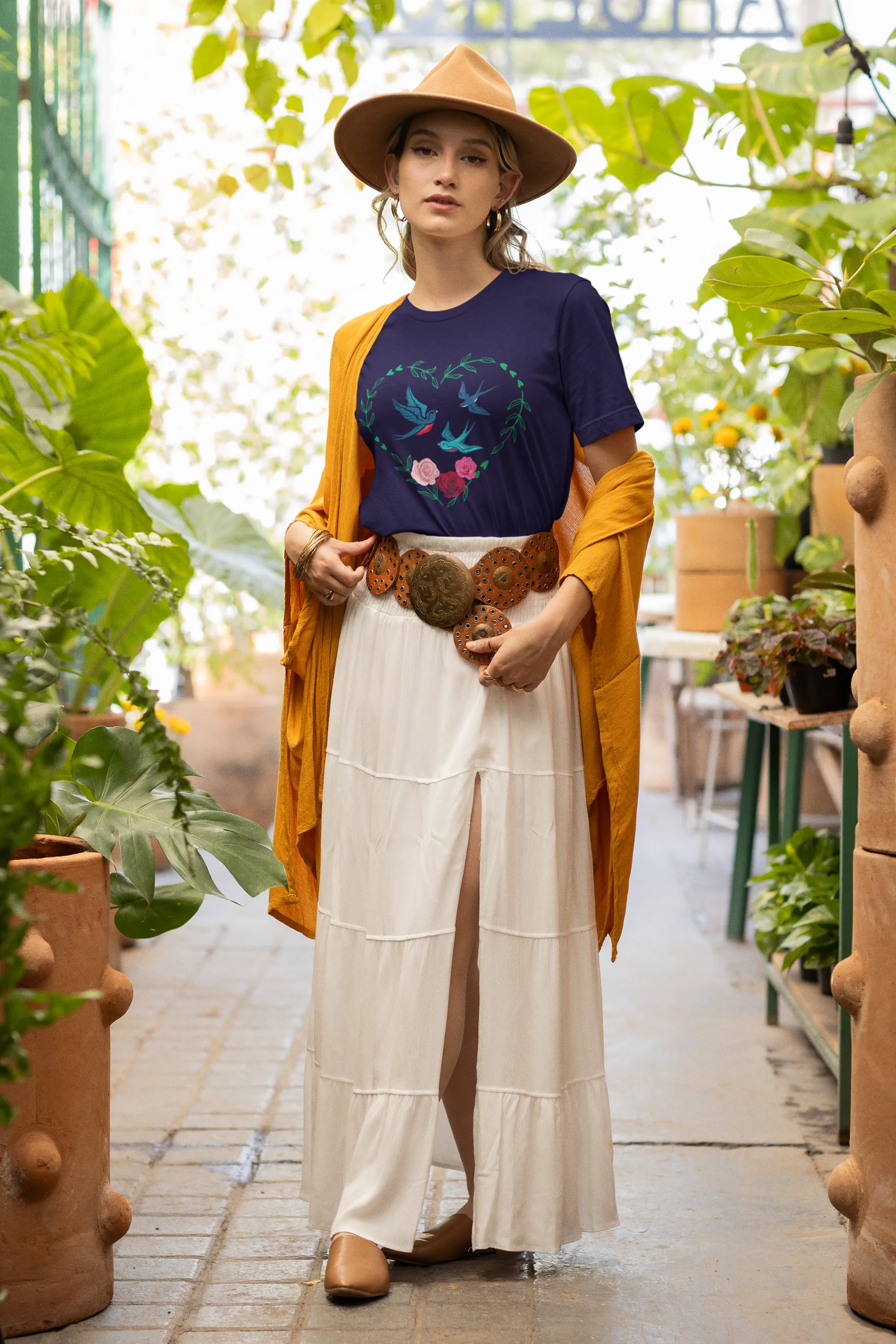 3 Birds 3 Roses - Short-Sleeve Unisex T-Shirt ~ 100% Cotton - Sharon Dawn Collection (Sale Price: $44.99 CAD)