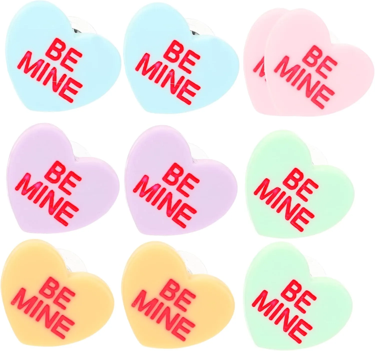 5Pairs Heart Ear Studs for Women Cute Minimalist Ear Jewelry Lovely present Occasion