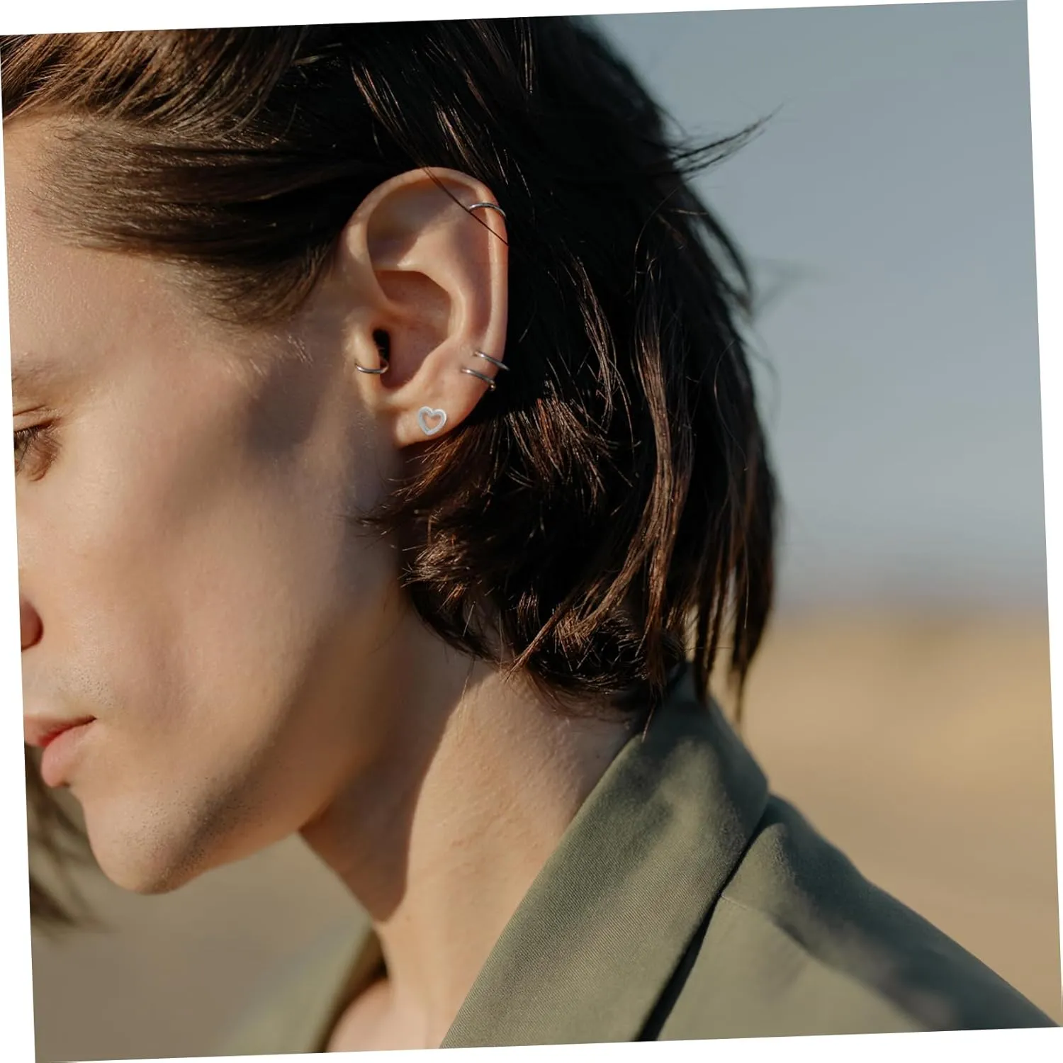 8pcs Flat Screw Back Earrings Earrings Dangle Earrings Studs Earrings Ball Earrings for Women Studs