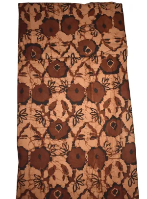 African Shades of Brown Floral Print - CA185