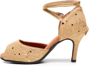 AOQUNFS Women Latin Dance Shoes Ballroom Salsa Practice Performance Dancing Shoes,113