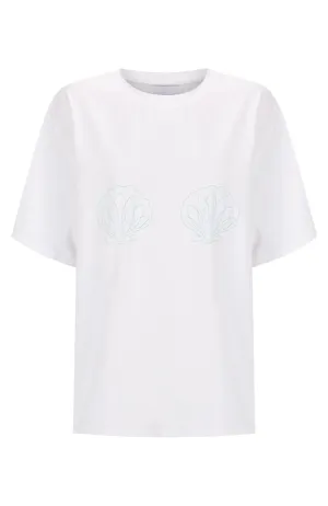 Ariel Tee - White/Mint