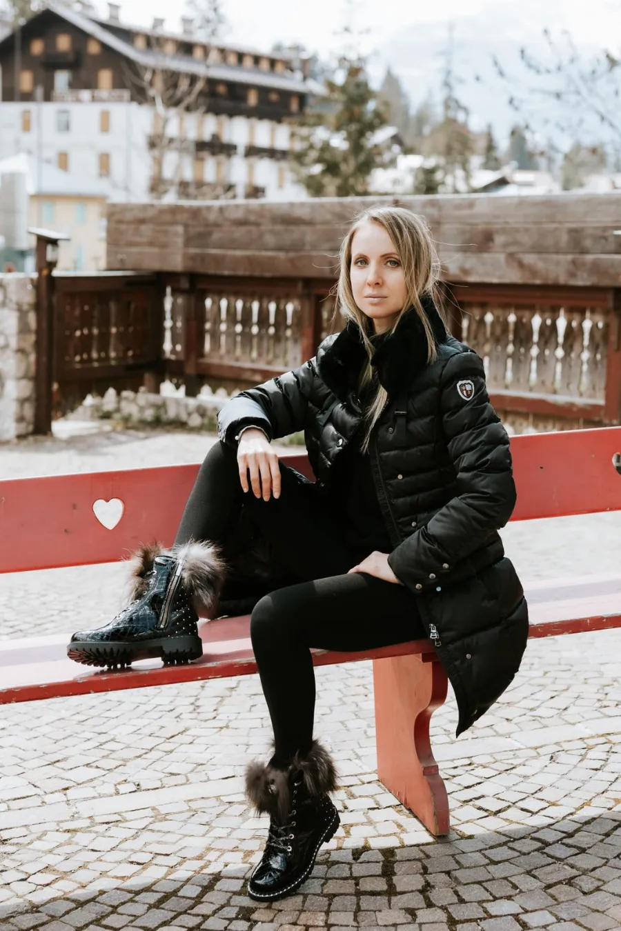 Aurora Croco Boot Black