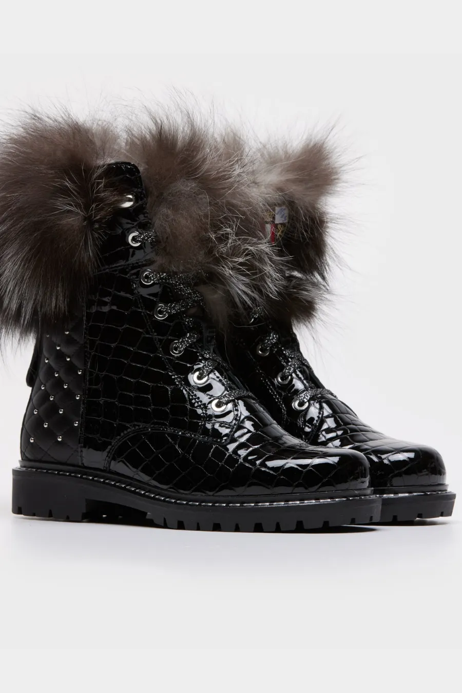 Aurora Croco Boot Black