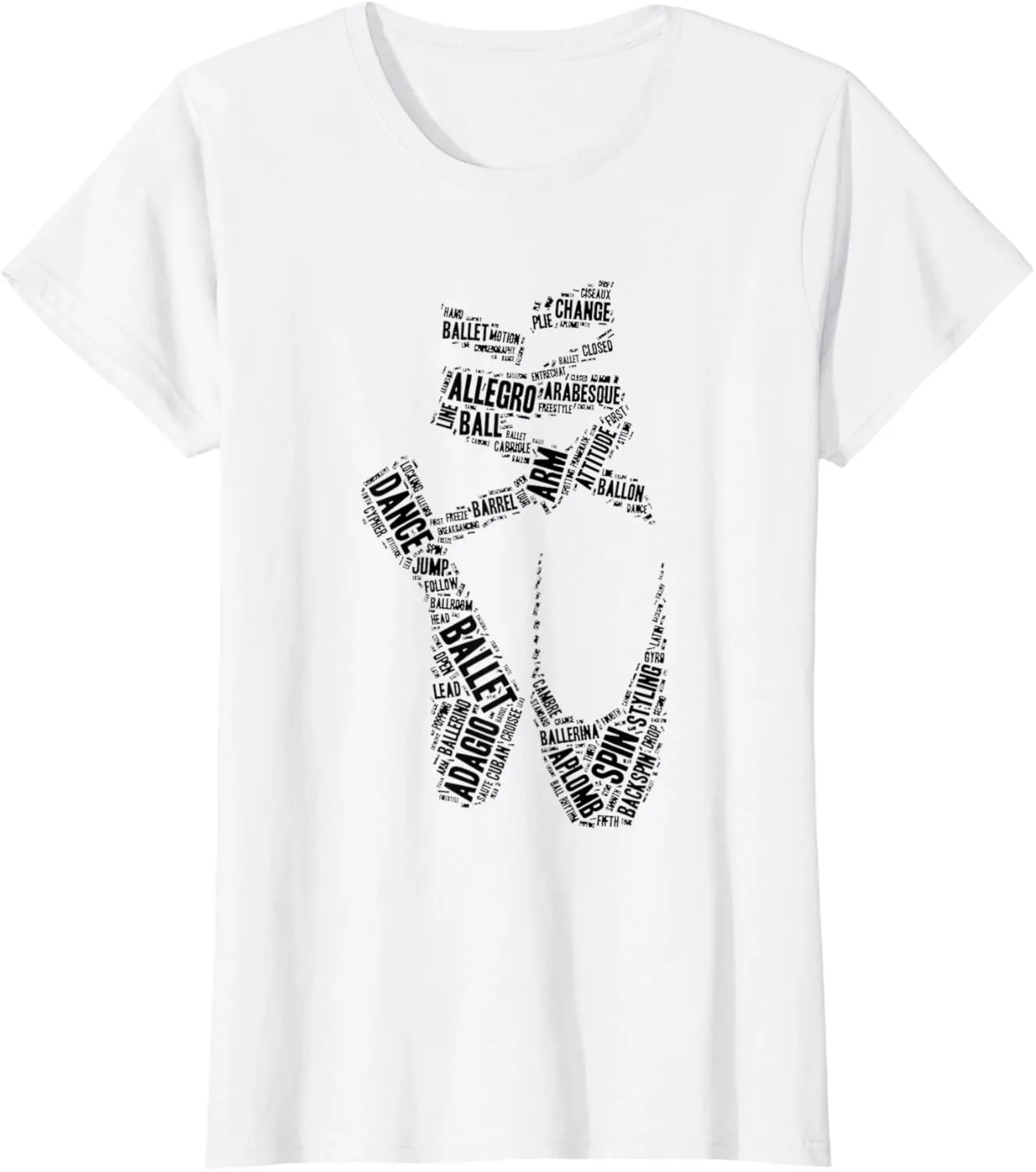 Ballet Pointe Shoe Dancing Ballerina Ballet Dancer T-Shirt