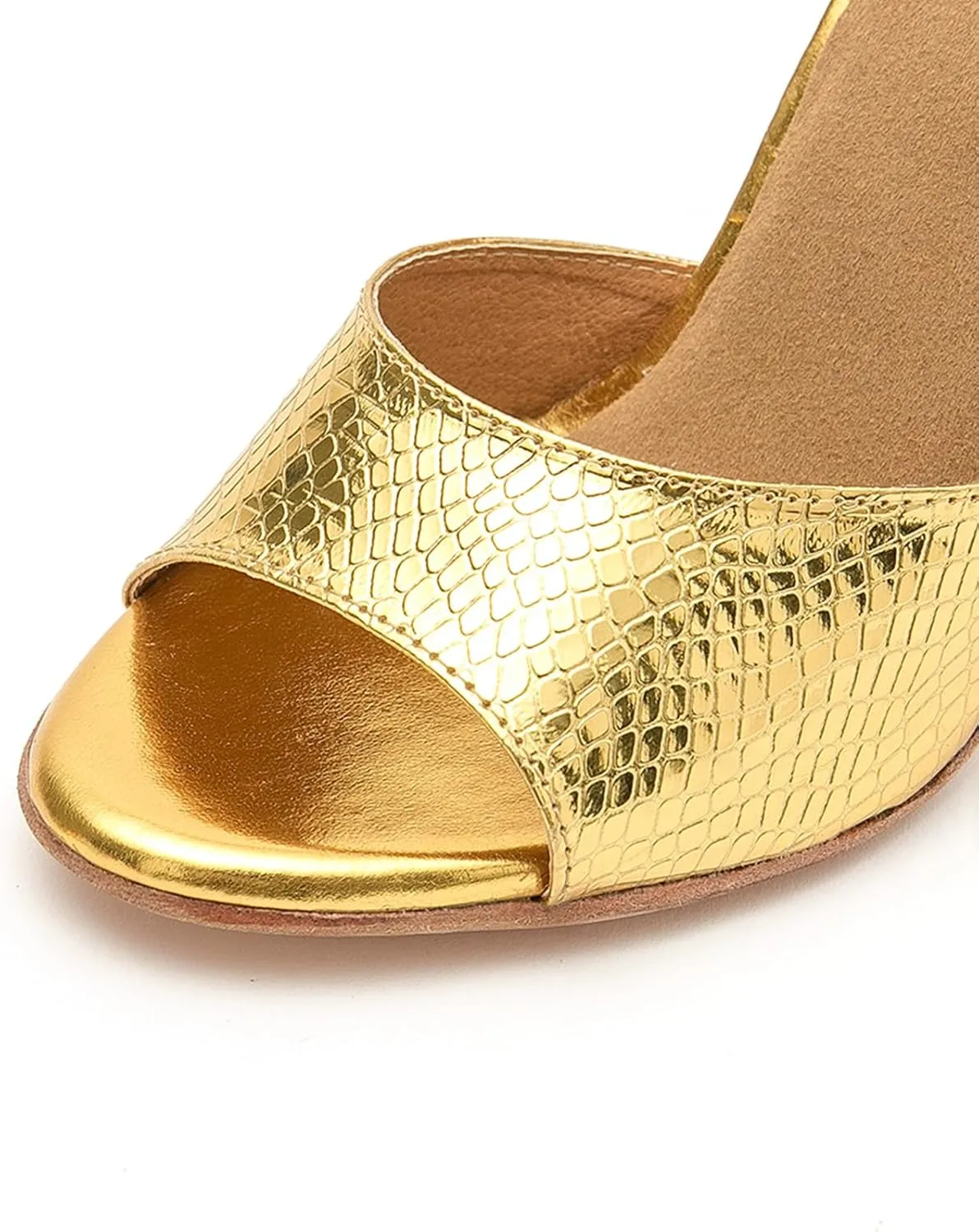 Ballroom Dancing Shoes for Women Snakeskin Stiletto High Heel Party Wedding Sandals