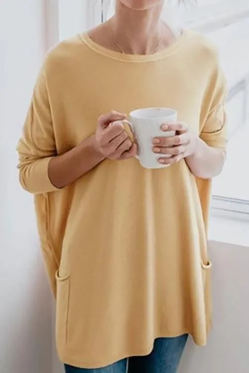 Bat Pockets Long Sleeve T Shirt