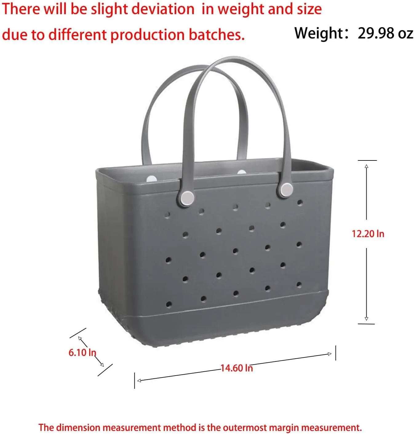 Beach Bag Rubber Tote Bag - Waterproof and Sandproof Tote Bags Outdoor Portable Handbag for Sports