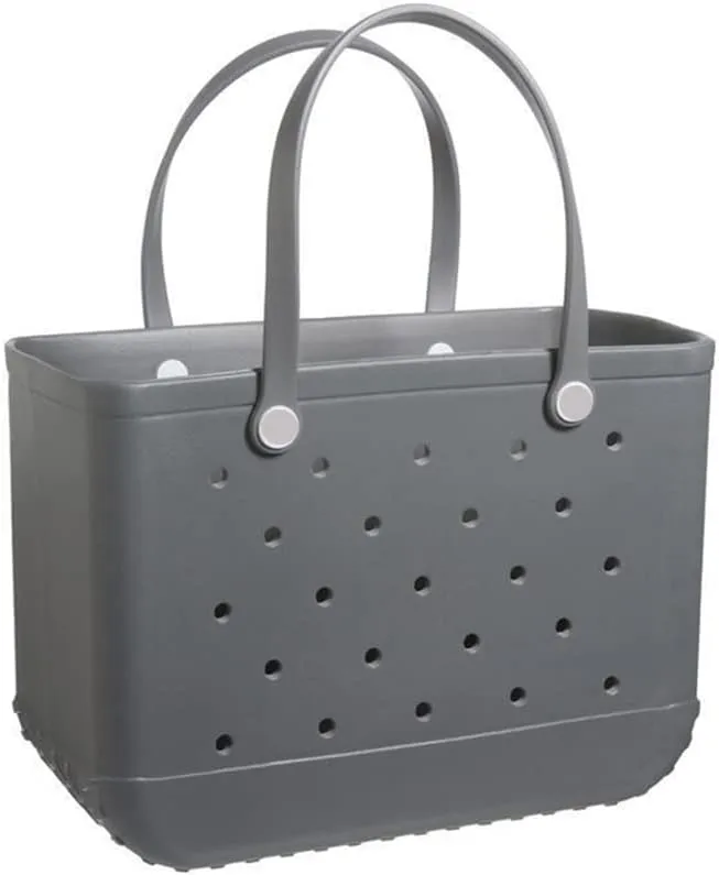Beach Bag Rubber Tote Bag - Waterproof and Sandproof Tote Bags Outdoor Portable Handbag for Sports