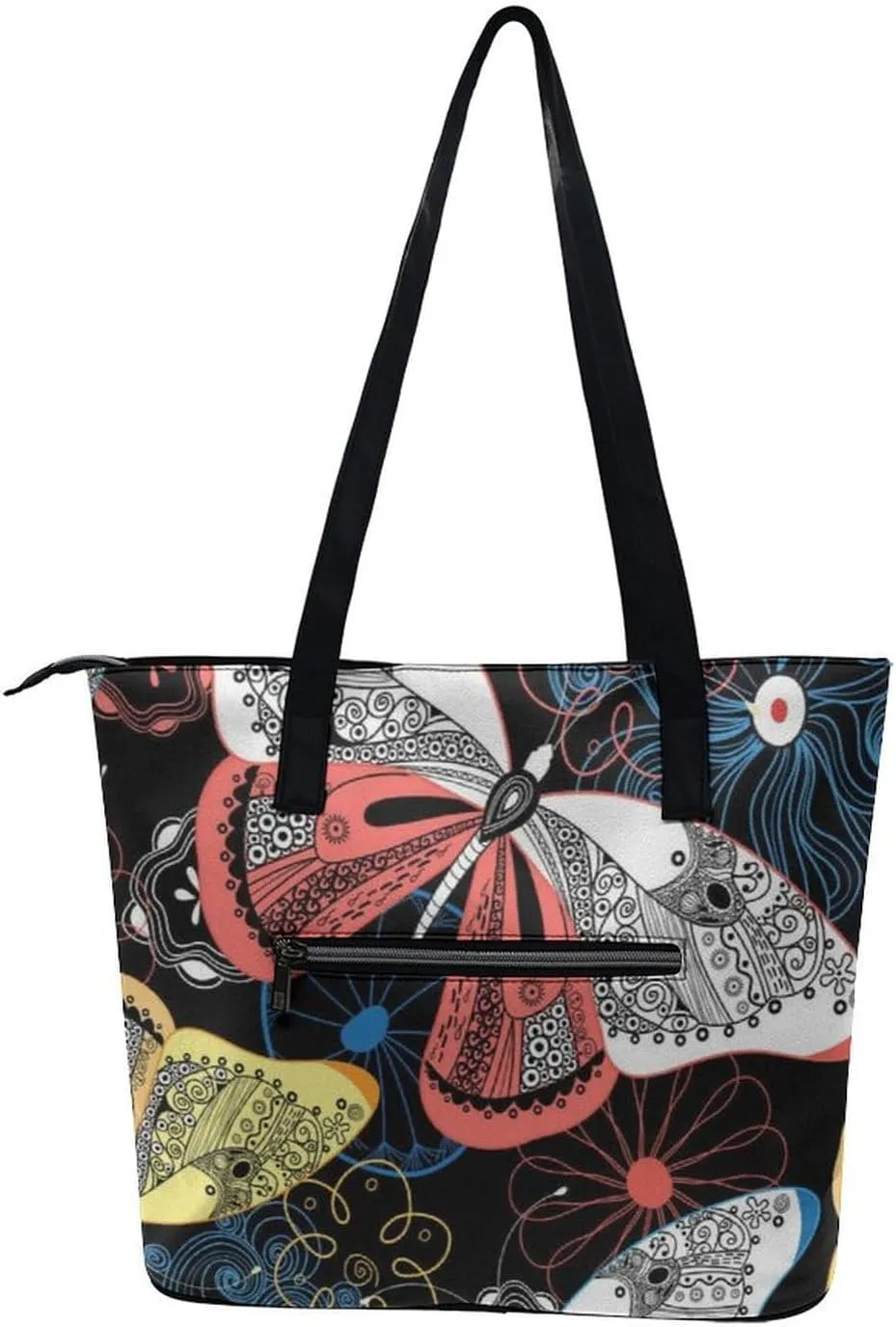 Beach Shoulder Bag for Women Large Shoulder Bag, Foldable PU Leather Shoulder Handbags for Travel Vacation Picnic