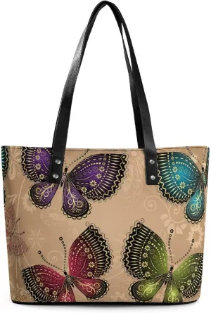 Beach Shoulder Bag for Women Large Shoulder Bag, Foldable PU Leather Shoulder Handbags for Travel Vacation Picnic