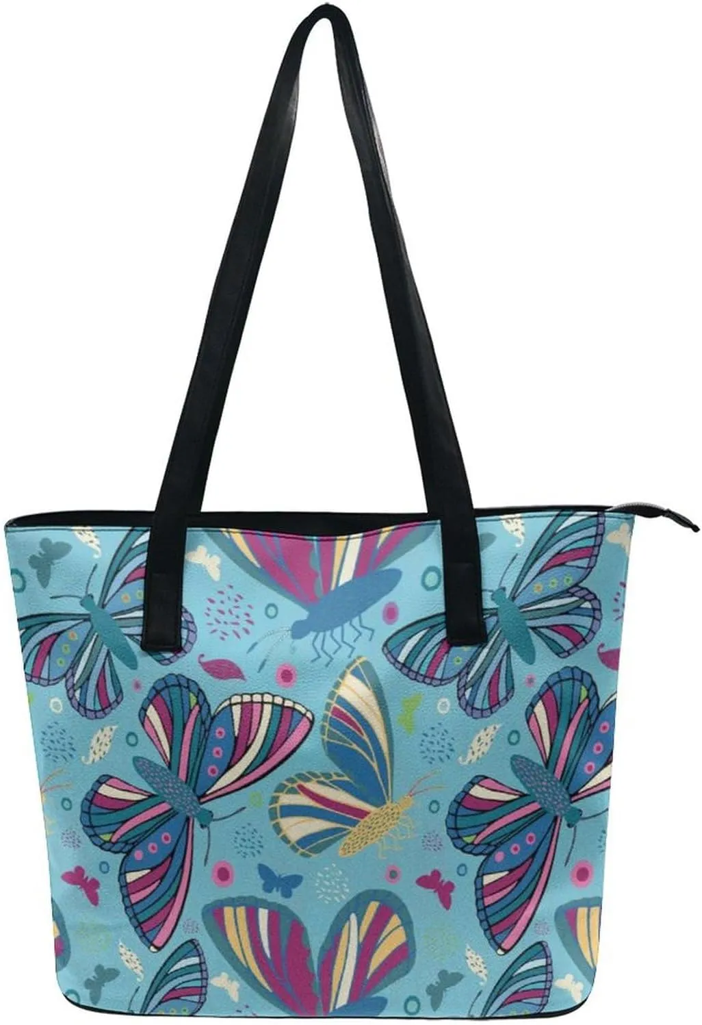 Beach Shoulder Bag for Women Large Shoulder Bag, Foldable PU Leather Shoulder Handbags for Travel Vacation Picnic