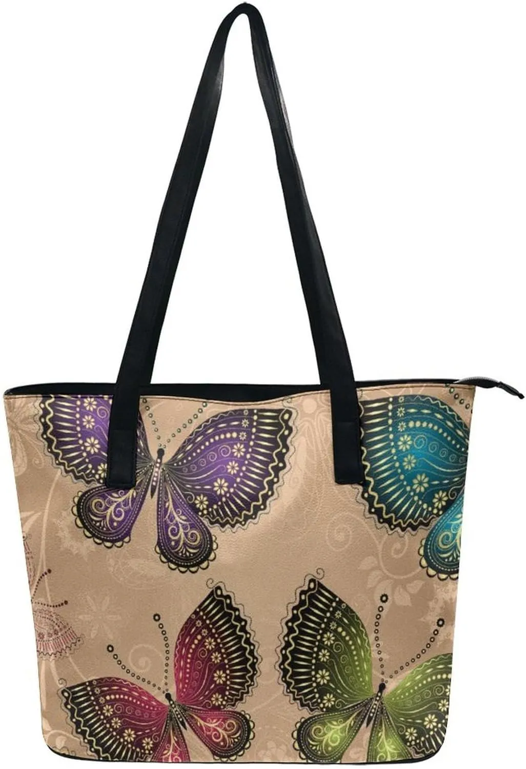 Beach Shoulder Bag for Women Large Shoulder Bag, Foldable PU Leather Shoulder Handbags for Travel Vacation Picnic