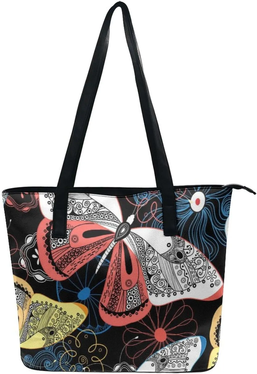 Beach Shoulder Bag for Women Large Shoulder Bag, Foldable PU Leather Shoulder Handbags for Travel Vacation Picnic