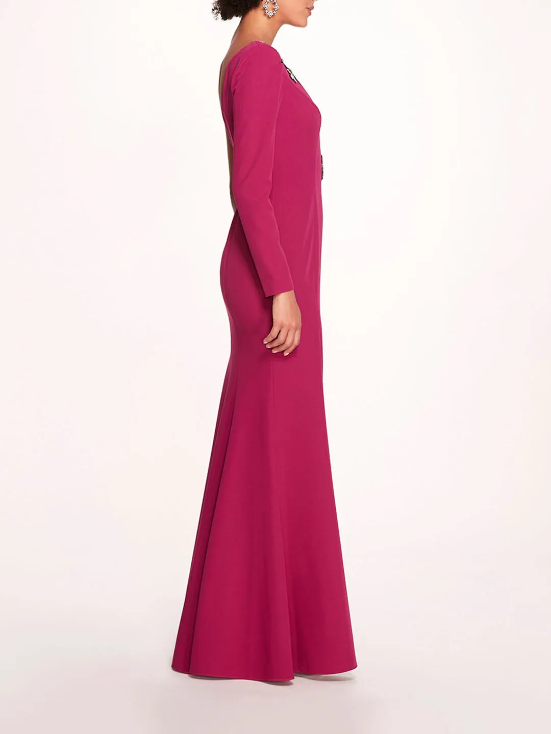 Beaded Floral Gown