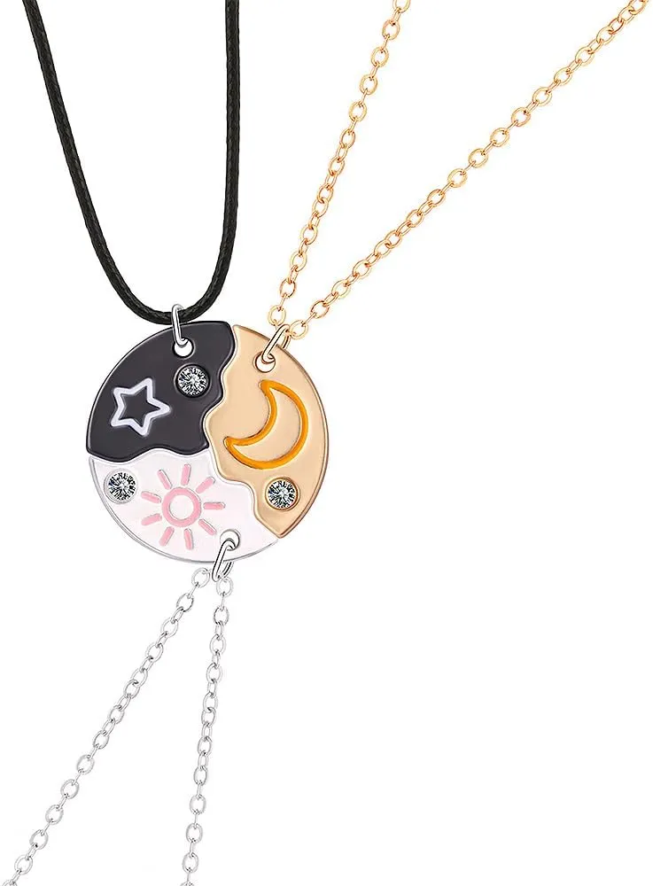 Best Friend Matching Necklaces for 3 Friendship Necklaces Gifts for Women Friends Birthday Christmas Gift for Besties Puzzle Piece Necklace for 3 Sisters Long Distance Friendship Necklaces for 3