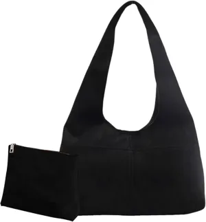 Big Tote Bag for Women Faux Suede Leather Shoulder Tote Bags Fashion Vintage Simple Work Commute Handbags