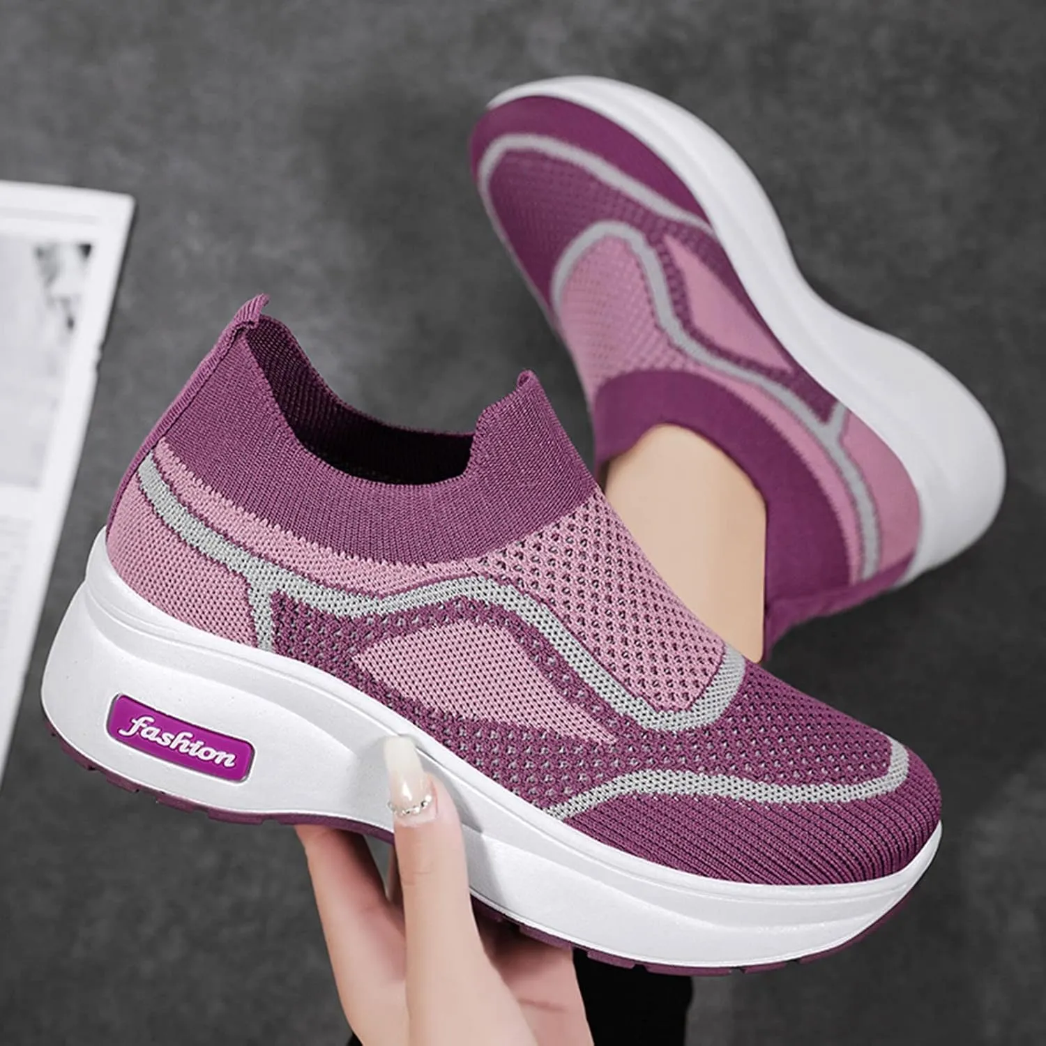 Black Slip Ons Women Sneakers Zapatos para Trabajo De Mujer Black Shoes Women Dressy Flats Womens Sneakers Size 6.5 Wide Women Work Shoes Slip On Non Slip Black Size 10 Wide Width