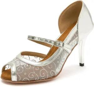 Breathable Mesh vamp Dance Shoes for Women Ballroom Party Bridal Wedding Sandals
