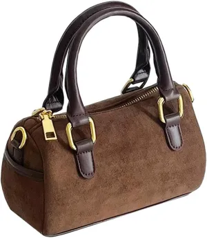 Brown Clutch Purses PU Leather Shoulder Handbag Bag Vintage Crossbody Bag Evening Clutch Shoulder With Two Adjustable Shoulder Straps.