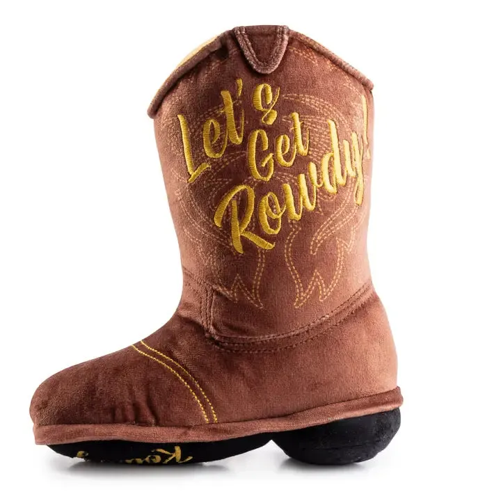 Brown Cowgirl Boot Toy