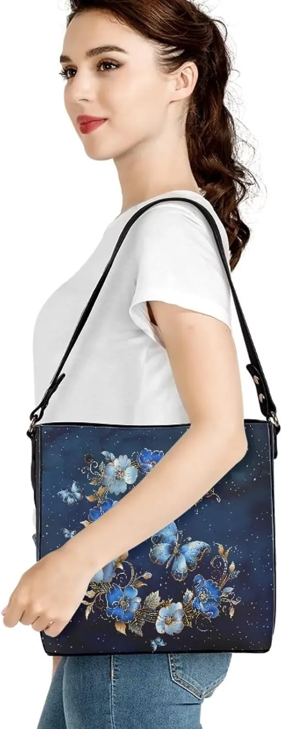 Bucket Purse with Adjustable Strap Womens Leather Tote Bag Travel Totes