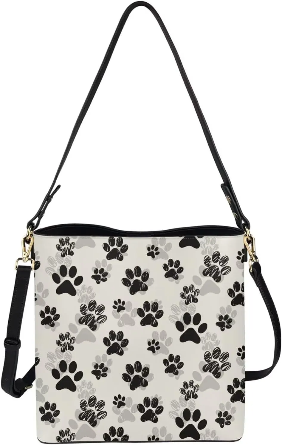 Bucket Purse with Adjustable Strap Womens Leather Tote Bag Travel Totes