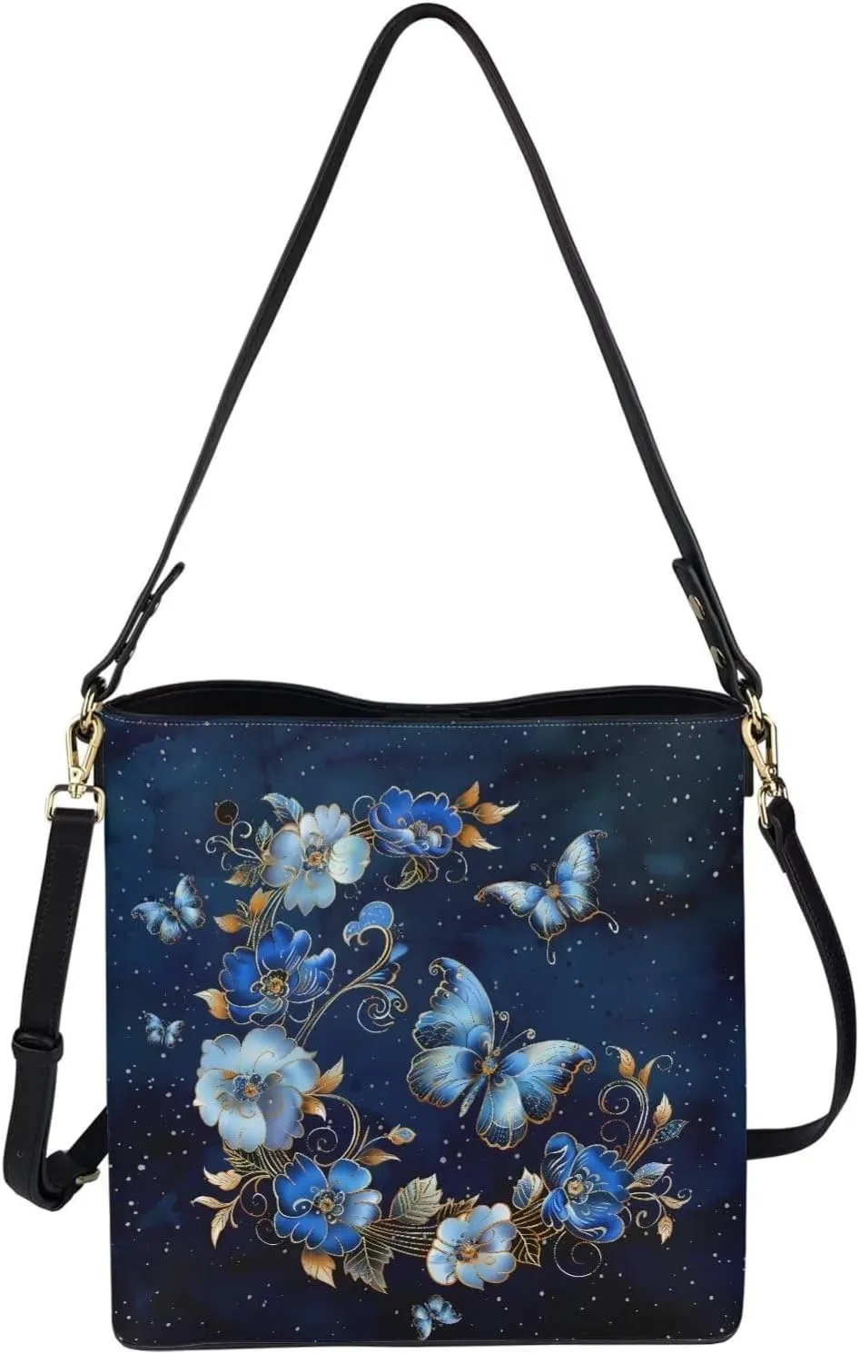 Bucket Purse with Adjustable Strap Womens Leather Tote Bag Travel Totes