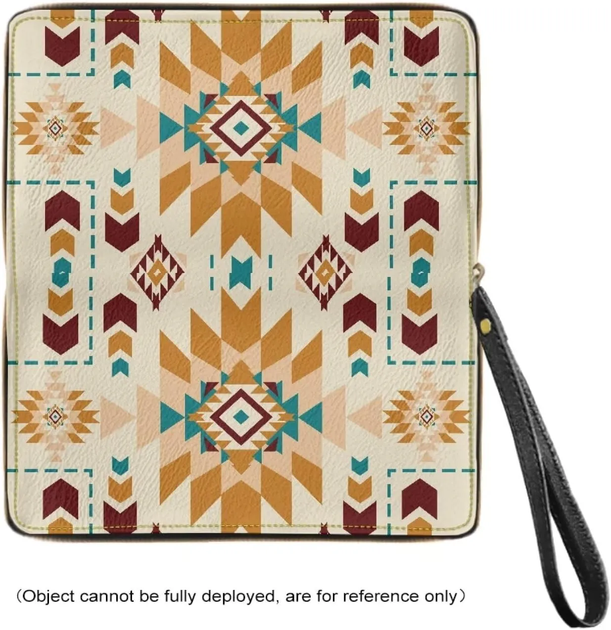 Bulopur Aztec Wristlet Wallets for Men Womens Wristlet Wallets Zip Around Cash Coin Clutch Purses PU Leather Handbags Gifts