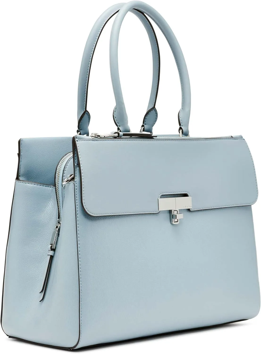 Calvin Klein Becky Tote Bag  2 in 1, Vegan Leather, Monogram, 3 Pockets