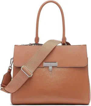 Calvin Klein Becky Tote Bag  2 in 1, Vegan Leather, Monogram, 3 Pockets