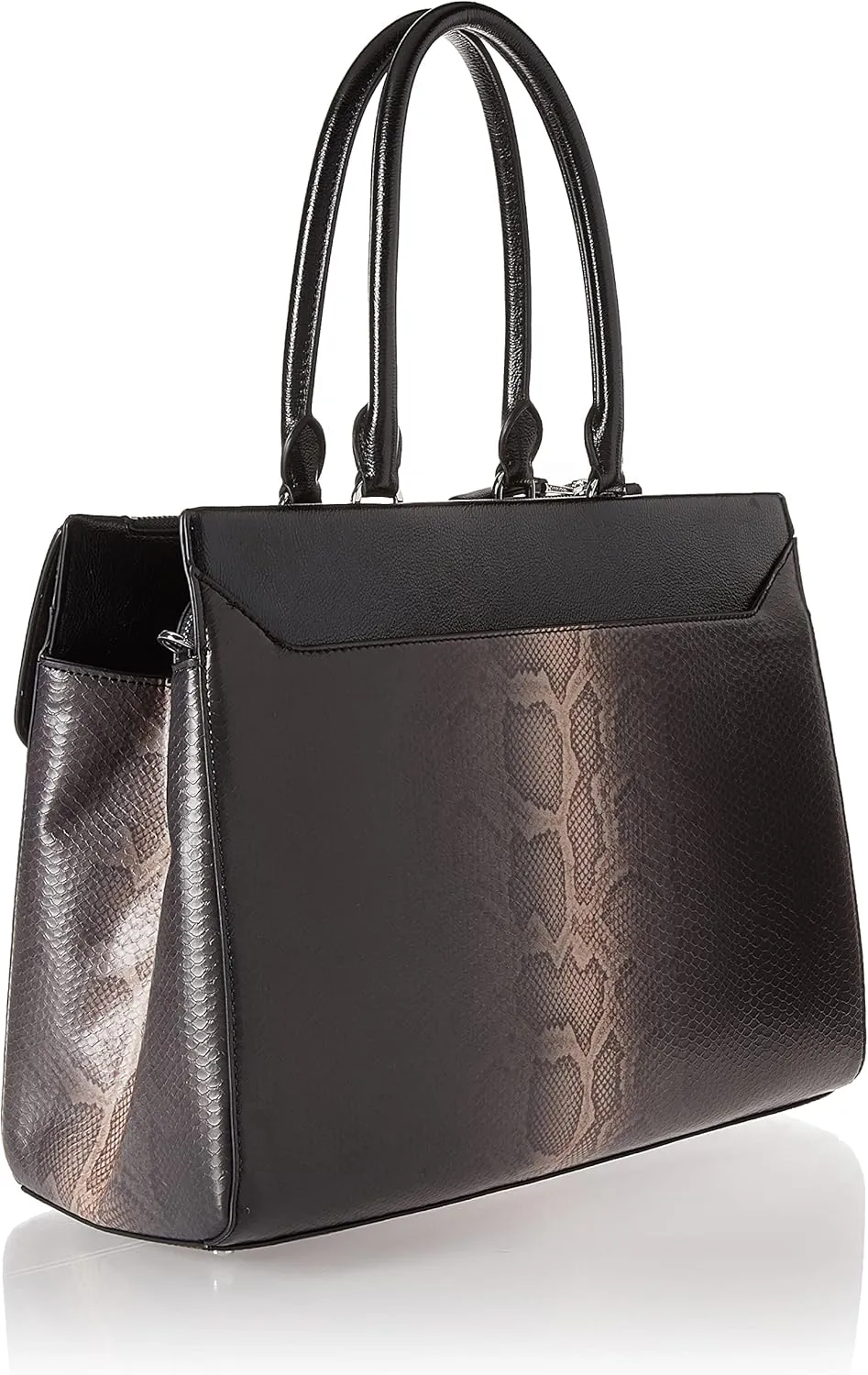 Calvin Klein Becky Tote Bag  2 in 1, Vegan Leather, Monogram, 3 Pockets