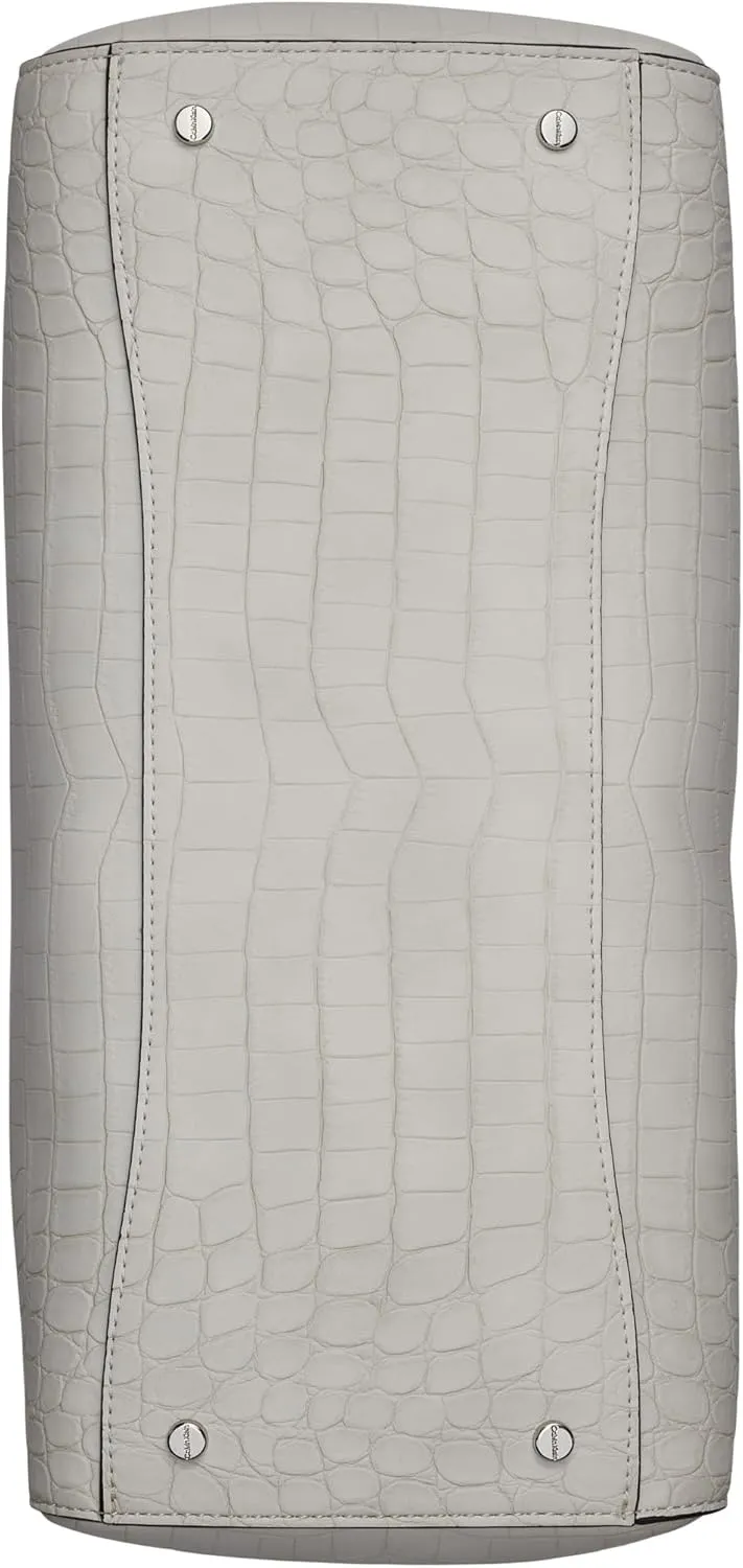 Calvin Klein Becky Tote Bag  2 in 1, Vegan Leather, Monogram, 3 Pockets