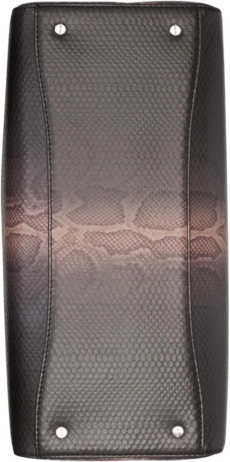 Calvin Klein Becky Tote Bag  2 in 1, Vegan Leather, Monogram, 3 Pockets