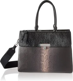 Calvin Klein Becky Tote Bag  2 in 1, Vegan Leather, Monogram, 3 Pockets