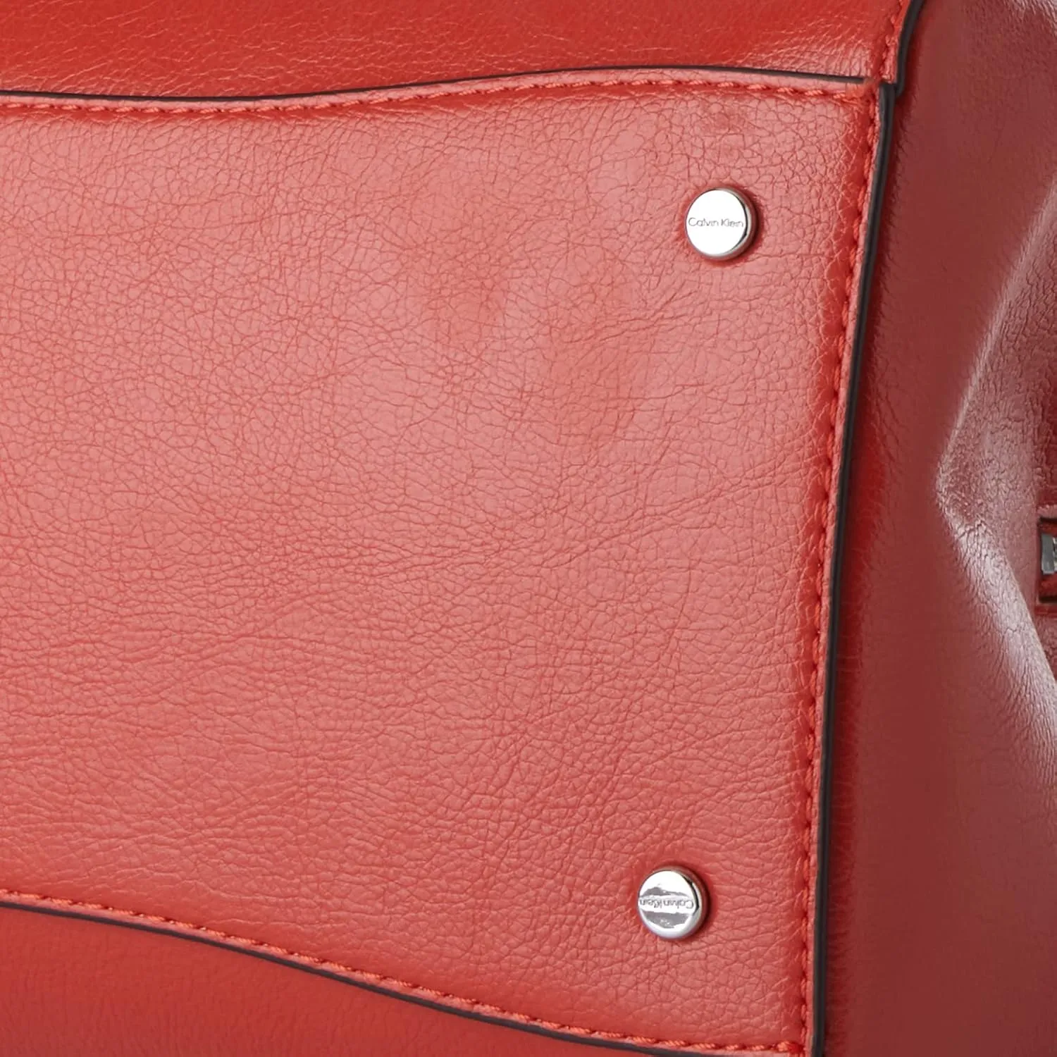 Calvin Klein Becky Tote Bag  2 in 1, Vegan Leather, Monogram, 3 Pockets