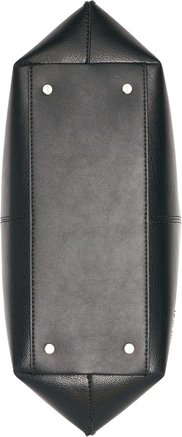 Calvin Klein Granite Geometric Tote Bag  Vegan Leather, Monogram, 3 Pockets
