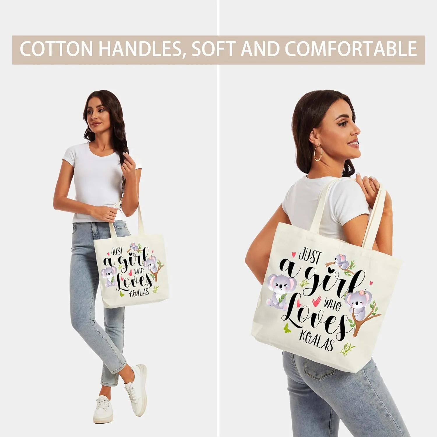Canvas Tote Bag, Dinosaurs Lover Gift Tote Bags for Women Travel Shopping Beach - G