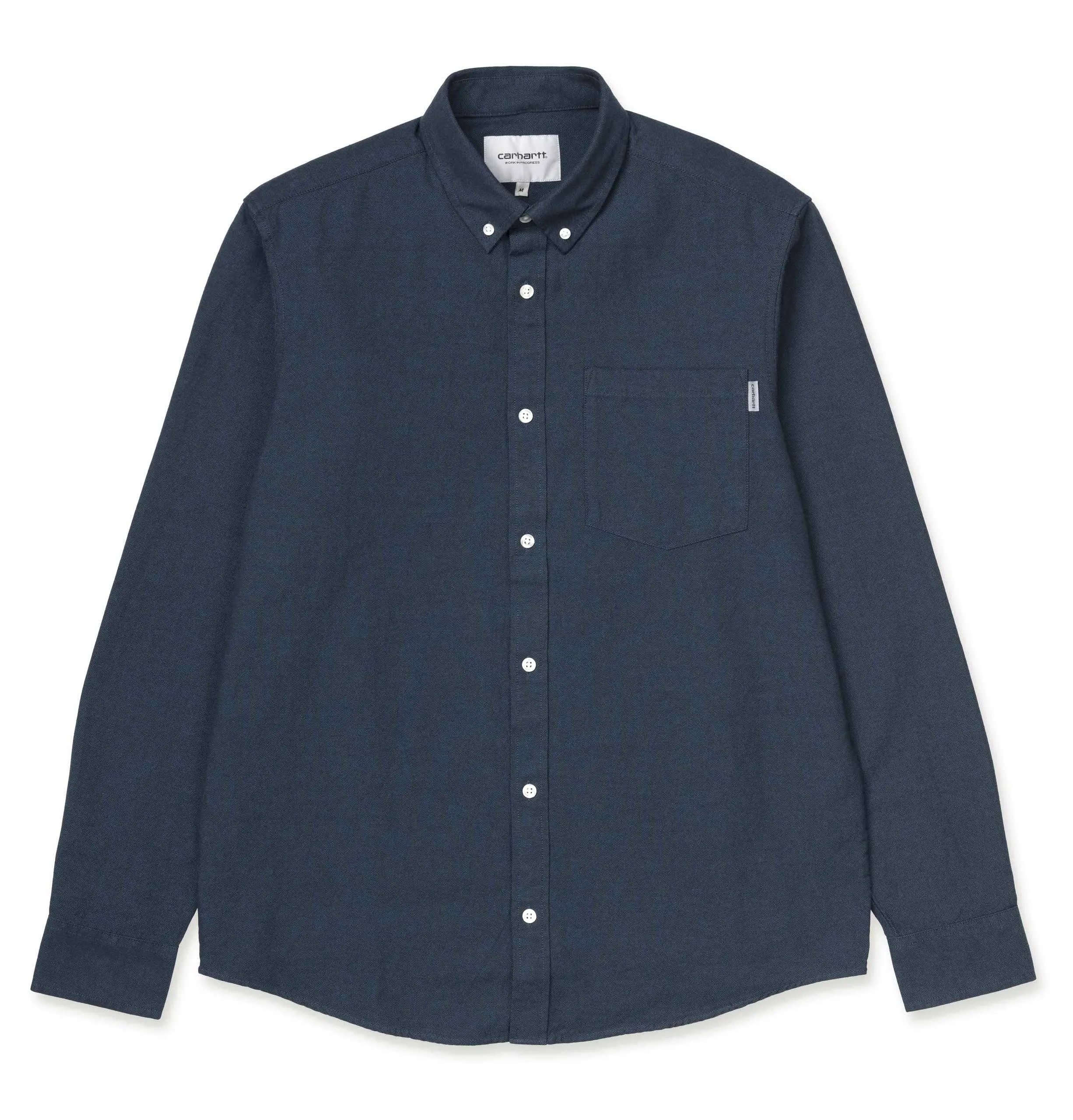 Carhartt WIP Dalton Shirt – Dark Navy – Heavy Rinsed