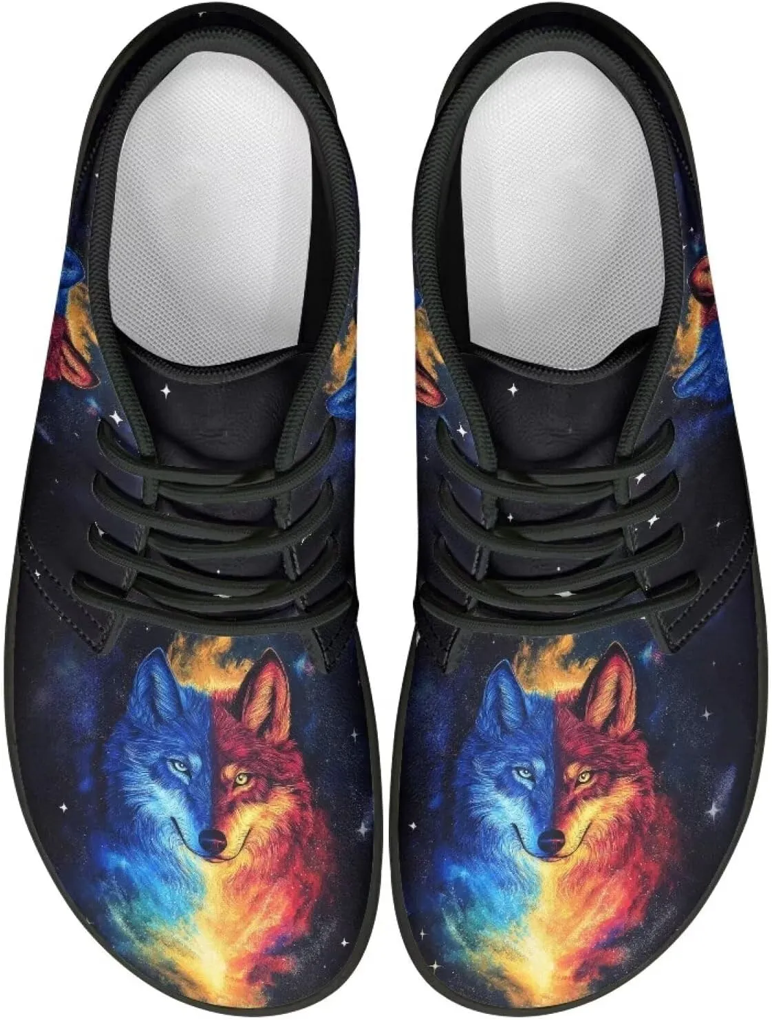 Casual Slip On Barefoot Shoes for Mens Father Wide Toe Zero Drop Outdoor Walking Camping Sneakers for Party Travel Size 5-14 Black Sole