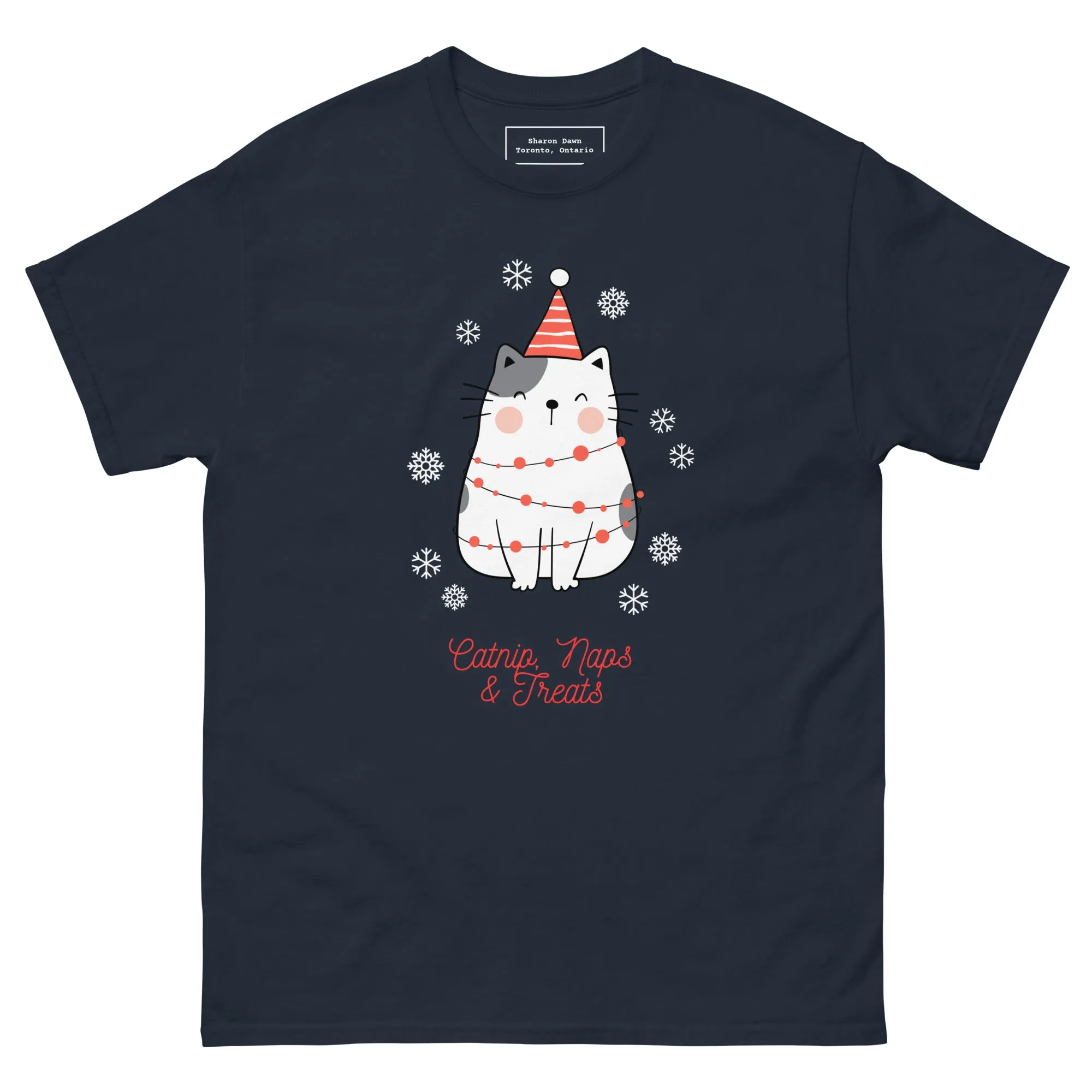 Catnip, Naps & Treats - Unisex classic t-shirt ~ Sharon Dawn Collection