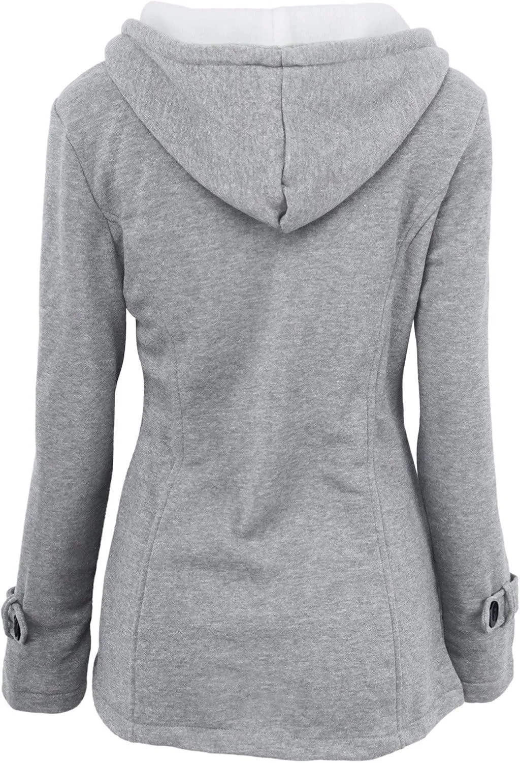 Ceboyel Womens Horn Button Winter Coats Fleece Lined Thicken Jackets Fashion Pea Coat Sweater 2023 Trendy Warm Clothes
