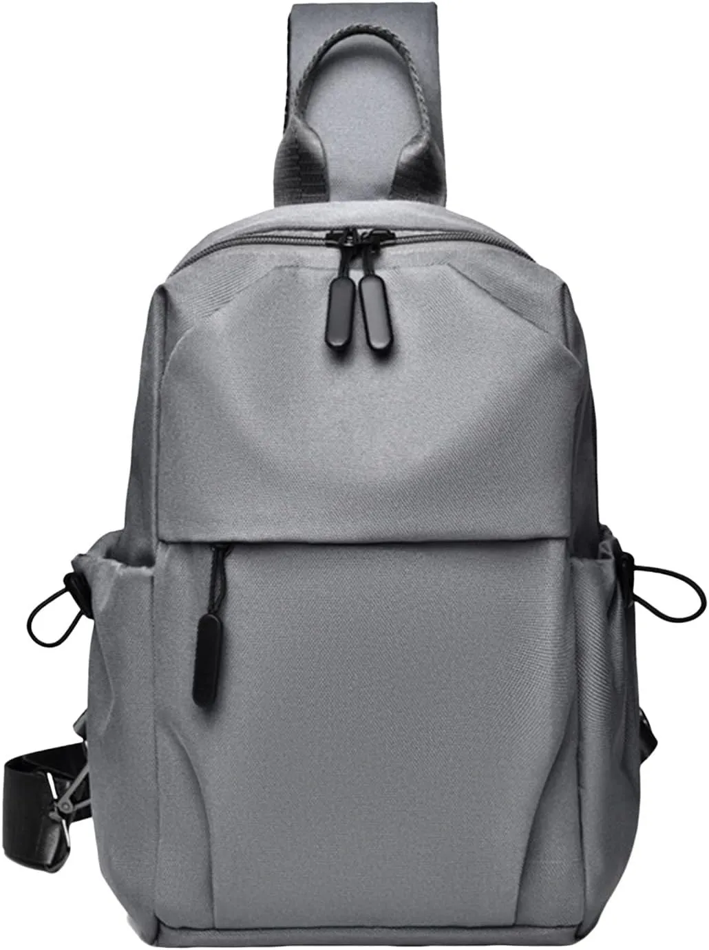 Chest Bags For Men Leisure Daily Versatility Trend Border New Chest Bags For Men Sports Backpack 14in (Grey, One Size)