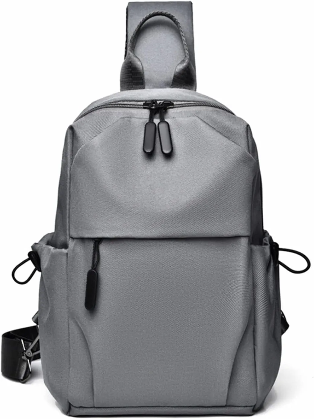 Chest Bags For Men Leisure Daily Versatility Trend Border New Chest Bags For Men Sports Backpack 14in (Grey, One Size)