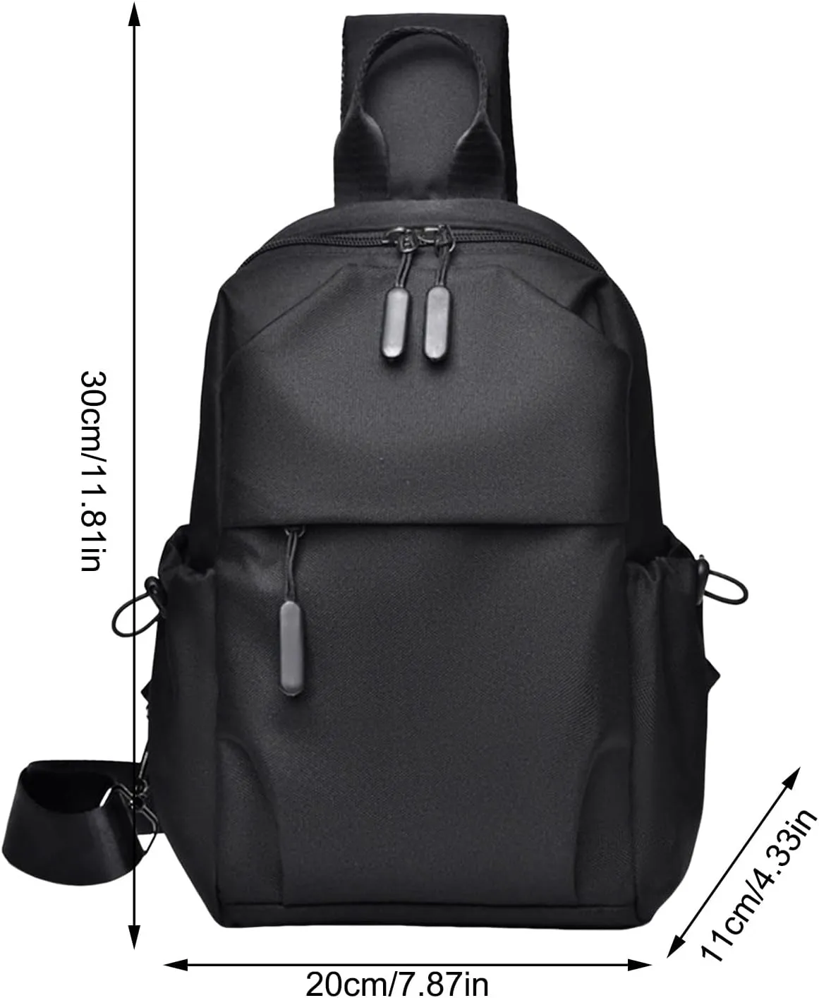 Chest Bags For Men Leisure Daily Versatility Trend Border New Chest Bags For Men Sports Backpack 14in (Grey, One Size)