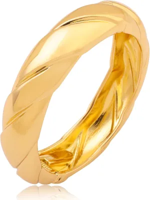 Chunky Gold Bangle Bracelets for Women Minimalist Thick Gold Bangles Hinge Cuff Wrist Chunky Gold Bracelet Jewelry Gifts